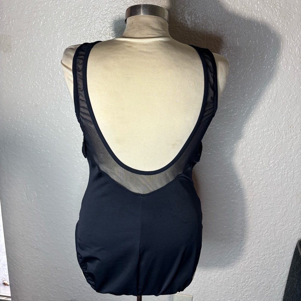 Black Sheer Floral unite! MIRACLESUIT Swimsuit - Picture 2 of 10